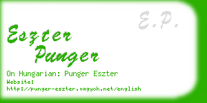 eszter punger business card